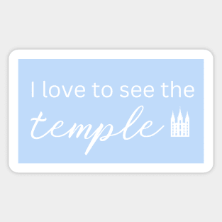 LDS Temple I Love to See the Temple Mormon Gift Sticker